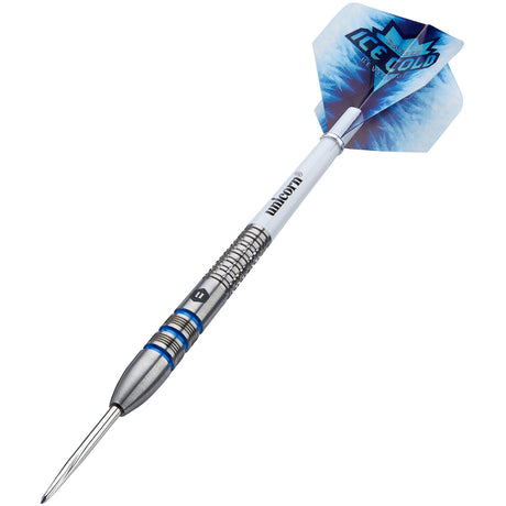 Darren Beveridge Steel Tip Darts angled product image displaying the barrel profile, grip layout, and design features