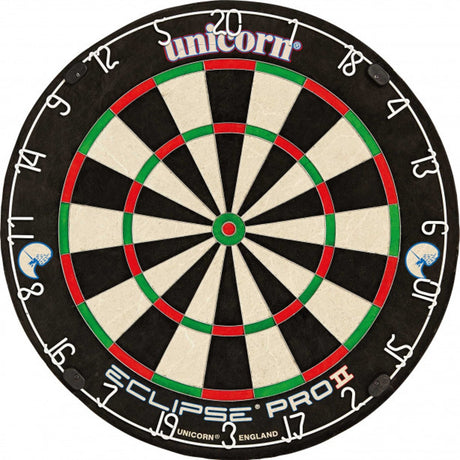 Unicorn Eclipse Pro 2 Dartboard main product image showing the dartboard and product contents
