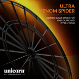 Unicorn Eclipse Ultra 2.0 Dartboard image highlighting the wire technology and spider system design