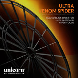 Unicorn Eclipse Ultra 2.0 Dartboard image highlighting the wire technology and spider system design