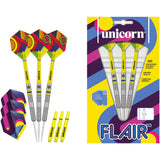 Flair 3 Steel Tip Darts contents image displaying everything included inside the package