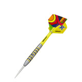 Flair 4 Steel Tip Darts angled product image displaying the barrel profile, grip layout, and design features