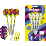 Flair 4 Steel Tip Darts contents image displaying everything included inside the package