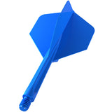 Forge Blue All,In,One Dart Flights by Unicorn angled view highlighting the product design and profile.
