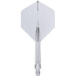 Forge Clear All In One Dart Flights by Unicorn main product image on a white background.