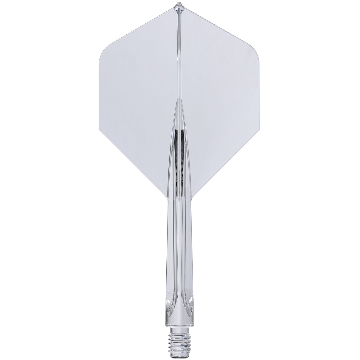 Forge Clear All In One Dart Flights by Unicorn main product image on a white background.