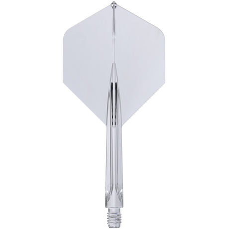 Forge Clear All In One Dart Flights by Unicorn main product image on a white background.