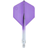 Unicorn Forge Plus Clear Two Tone Integrated Dart Flights & Shafts main product image on a white background.