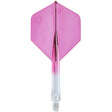 Unicorn Forge Plus Clear Two Tone Integrated Dart Flights & Shafts main product image on a white background.