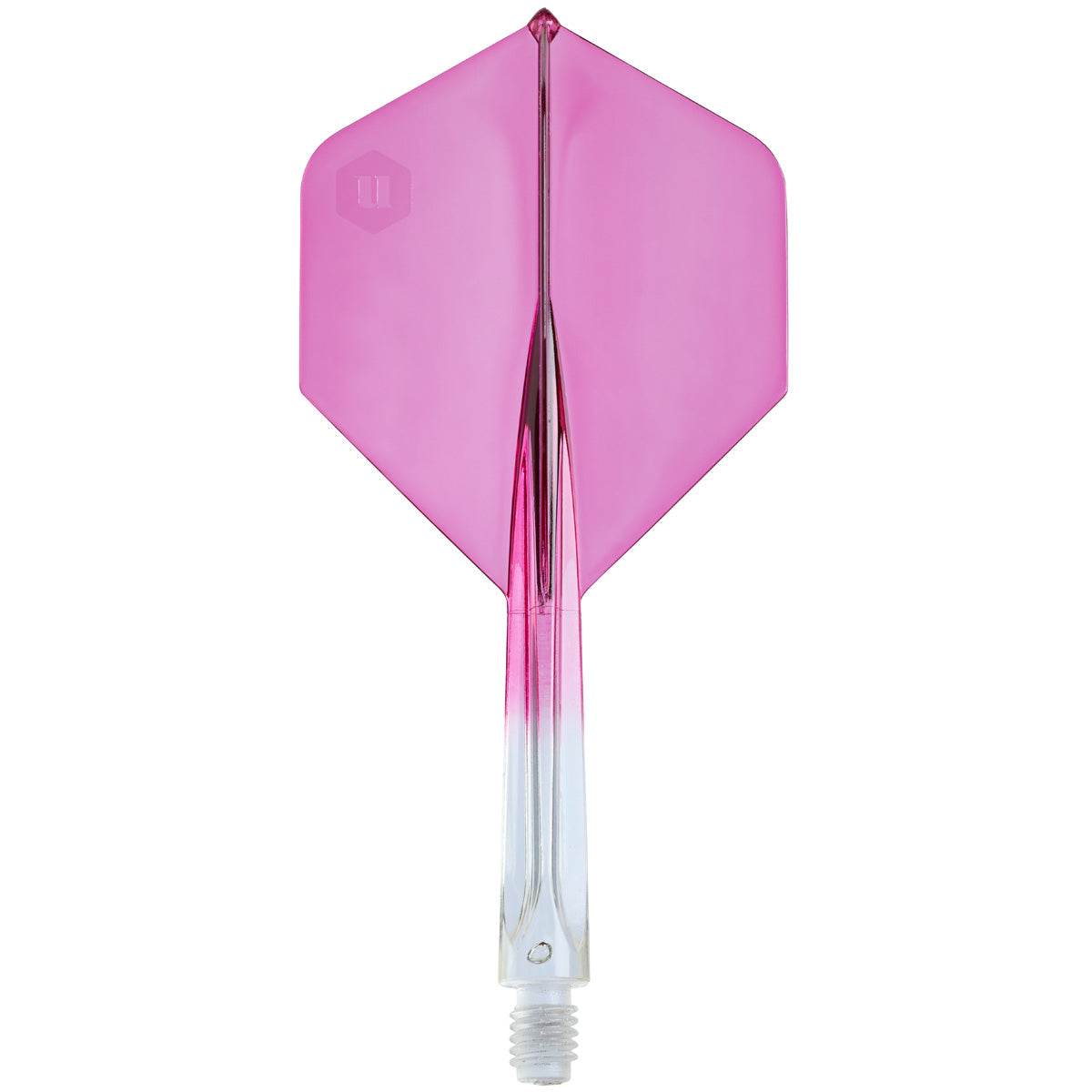 Unicorn Forge Plus Clear Two Tone Integrated Dart Flights & Shafts main product image on a white background.