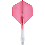 Unicorn Forge Plus Clear Two Tone Integrated Dart Flights & Shafts main product image on a white background.