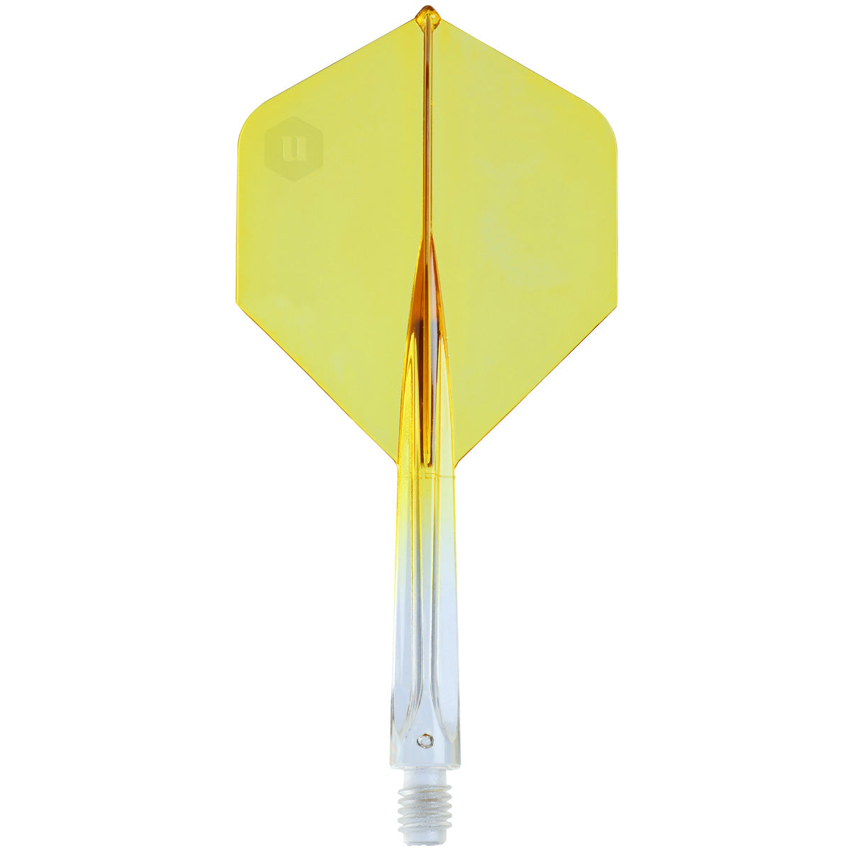 Unicorn Forge Plus Clear Two Tone Integrated Dart Flights & Shafts main product image on a white background.
