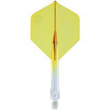 Unicorn Forge Plus Clear Two Tone Integrated Dart Flights & Shafts main product image on a white background.