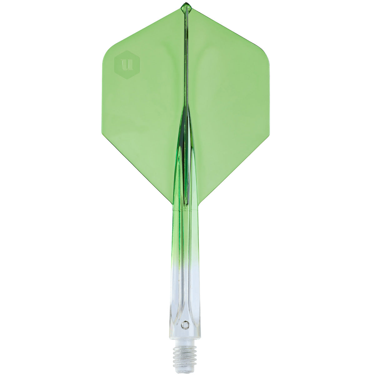Unicorn Forge Plus Clear Two Tone Integrated Dart Flights & Shafts main product image on a white background.