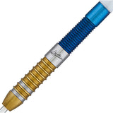 Gary Anderson Duo Steel Tip Darts close up image showing detailed grip patterns, machining, coating, and precision craftsmanship