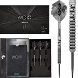 Gary Anderson Noir Phase 5 World Champion Steel Tip Darts main product image showing the darts, packaging, flights, shafts, and included accessories