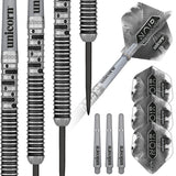 Gary Anderson Noir Phase 5 World Champion Steel Tip Darts contents image displaying everything included inside the package