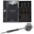 Gary Anderson Noir Phase 6 Steel Tip Darts main product image showing the darts, packaging, flights, shafts, and included accessories