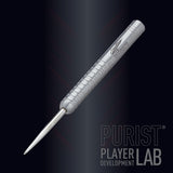 Gary Anderson Phase 1 Purist PDL Steel Tip Darts angled product image displaying the barrel profile, grip layout, and design features