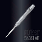 Gary Anderson Phase 2 Purist PDL Steel Tip Darts angled product image displaying the barrel profile, grip layout, and design features