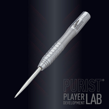 Gary Anderson Phase 2 Purist PDL Steel Tip Darts angled product image displaying the barrel profile, grip layout, and design features