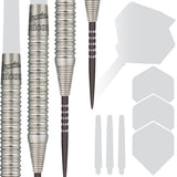 Gary Anderson Phase 4 Purist Steel Tip Darts contents image displaying everything included inside the package