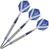 Gary Anderson Phase 5 World Champion Steel Tip Darts image showing the complete three dart set together highlighting barrel design consistency and styling
