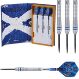 Gary Anderson Phase 6 World Champion Steel Tip Darts main product image showing the darts, packaging, flights, shafts, and included accessories