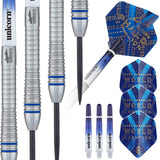 Gary Anderson Phase 6 World Champion Steel Tip Darts contents image displaying everything included inside the package