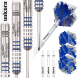 Gary Anderson Silver Star Style 1 Steel Tip Darts contents image displaying everything included inside the package