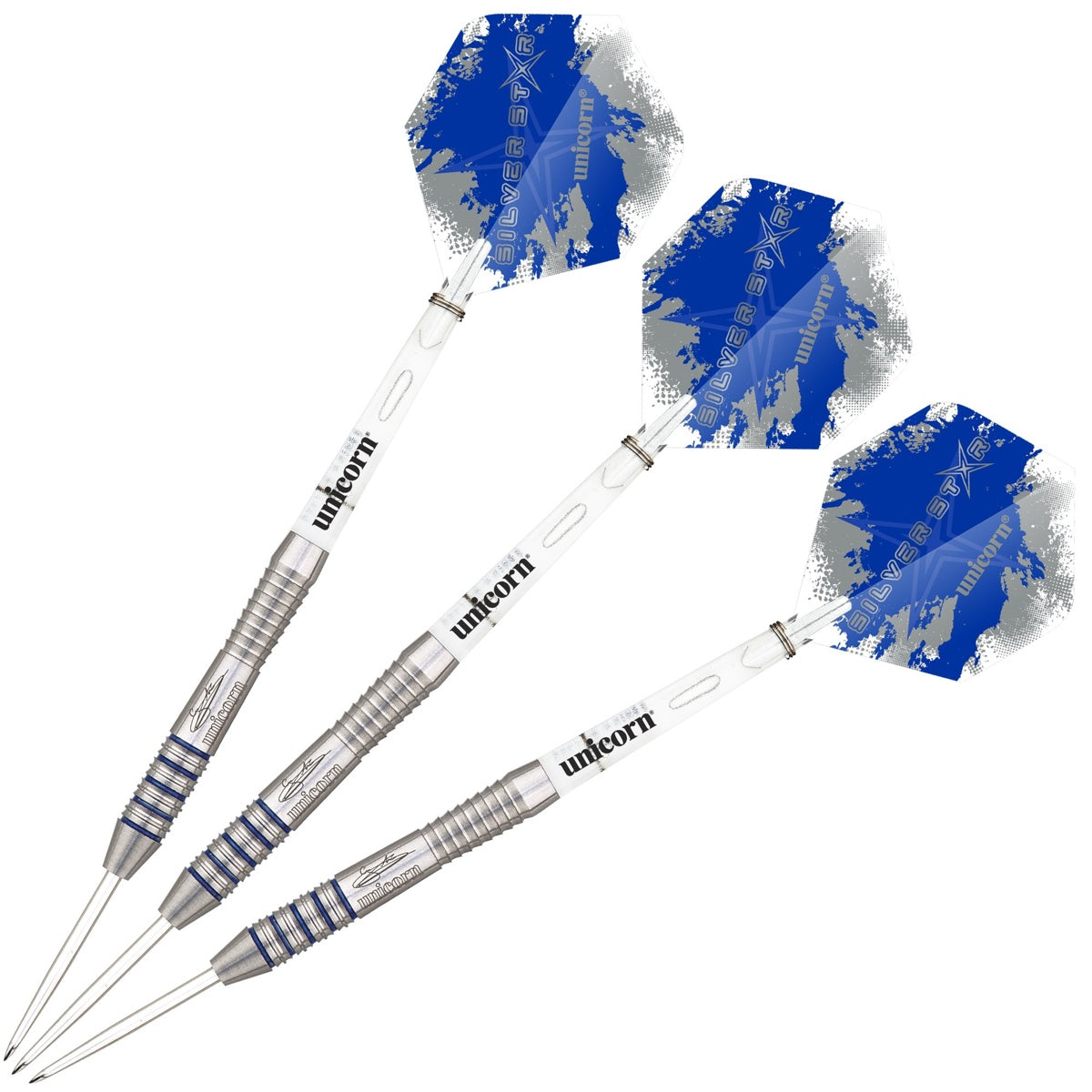 Gary Anderson Silver Star Style 3 80% Tungsten Steel Tip Darts by