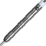 Greg Ritchie Steel Tip Darts close up image showing detailed grip patterns, machining, coating, and precision craftsmanship