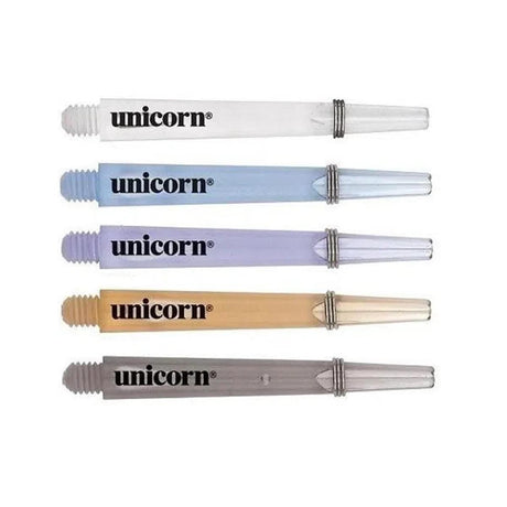 Unicorn Gripper 3 Mirage Ring Grip Dart Stems Shafts main product image showing the dart stems and retail packaging