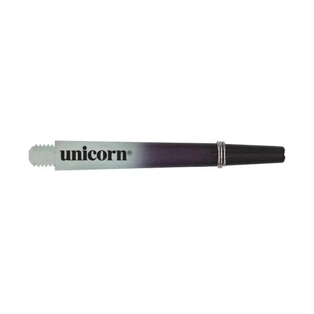 Unicorn Gripper 3 Two Tone Ring Grip Dart Stems Shafts main product image showing the dart stems and retail packaging