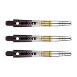 Unicorn Gripper 360 Two Tone Rotating Dart Stems Shafts main product image showing the dart stems and retail packaging