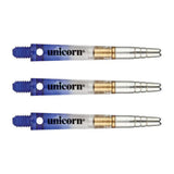 Unicorn Gripper 360 Two Tone Rotating Dart Stems Shafts main product image showing the dart stems and retail packaging