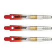 Unicorn Gripper 360 Two Tone Rotating Dart Stems Shafts main product image showing the dart stems and retail packaging