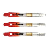 Unicorn Gripper 360 Two Tone Rotating Dart Stems Shafts main product image showing the dart stems and retail packaging