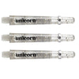 Unicorn Gripper 4 Elements Clear Dart Stems main product image showing the dart stems and retail packaging