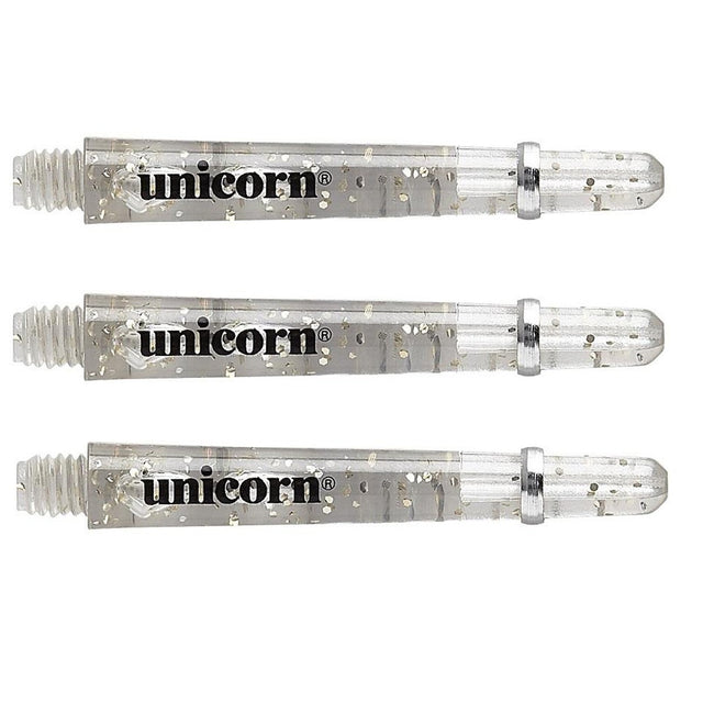 Unicorn Gripper 4 Elements Clear Dart Stems main product image showing the dart stems and retail packaging