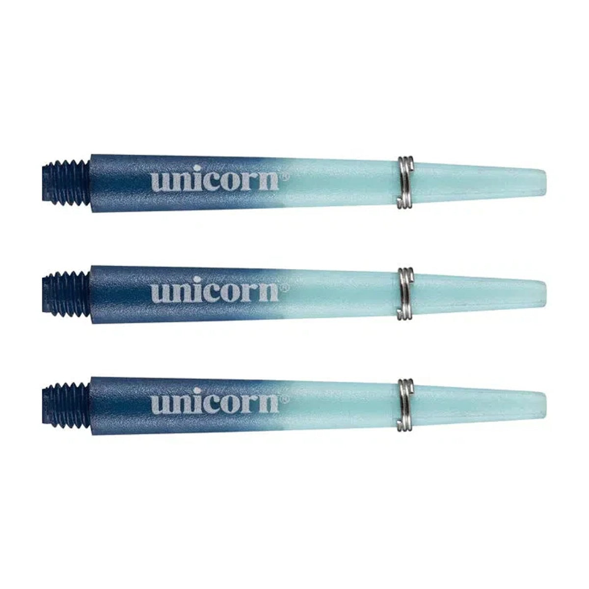 Unicorn Gripper Cosmos Two Tone Dart Shafts main product image showing the dart shafts and retail packaging