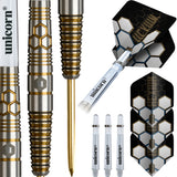 Hexium 3 Steel Tip Darts contents image displaying everything included inside the package