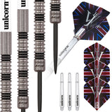 James Wade Premier Steel Tip Darts contents image displaying everything included inside the package