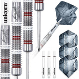 James Wade Silver Star Steel Tip Darts contents image displaying everything included inside the package
