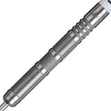 James Wade The Machine 04 Steel Tip Darts close up image showing detailed grip patterns, machining, coating, and precision craftsmanship