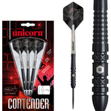 Matt Dennant Steel Tip Darts main product image showing the darts, packaging, flights, shafts, and included accessories