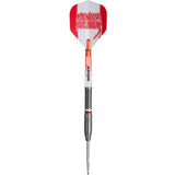 Mensur Suljovic Steel Tip Darts straight barrel profile image showing the full length design, grip positioning, and barrel geometry
