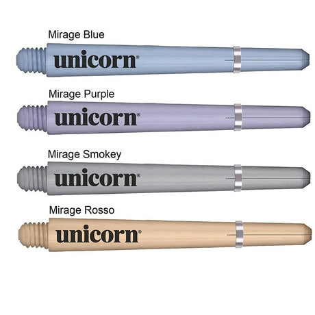 Unicorn Mirage Gripper 4 Ring Grip Dart Stems Shafts main product image showing the dart stems and retail packaging
