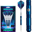 Prodigy S1 Steel Tip Darts main product image showing the darts, packaging, flights, shafts, and included accessories