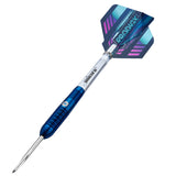 Prodigy S2 Steel Tip Darts angled product image displaying the barrel profile, grip layout, and design features